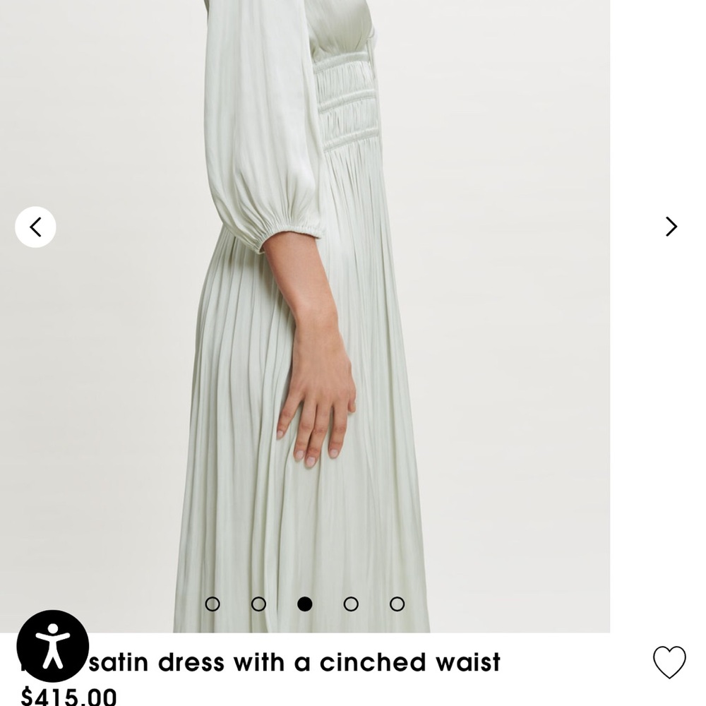 Maje Light Green Long Sleeve Dress